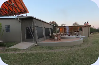Boma and Outside Restaurant at Sunset Game Lodge